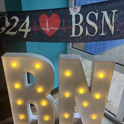 RN BSN Banner And Marquee Letters