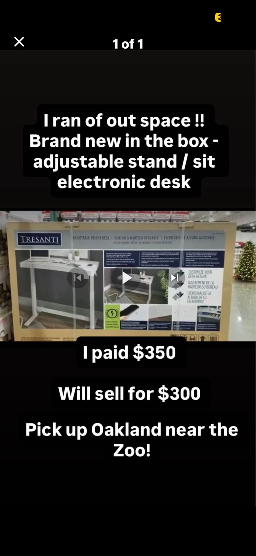 Adjustable Electric Desk