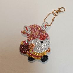 Blingy Bunny Gnome Keychain