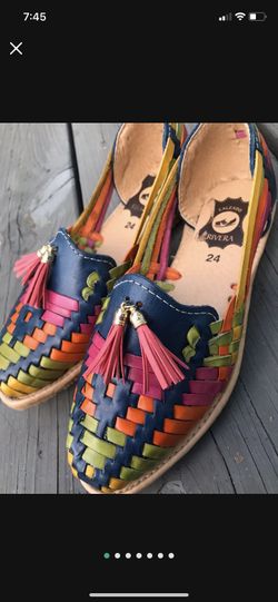 Mexican Leather Ladies Size 7 Huaraches 