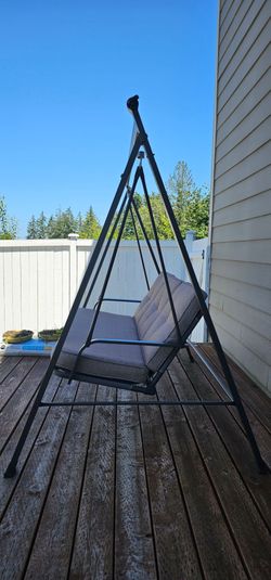 3 Seat porch Swing with Canopy. ( Canopy was never put on so not on picture)