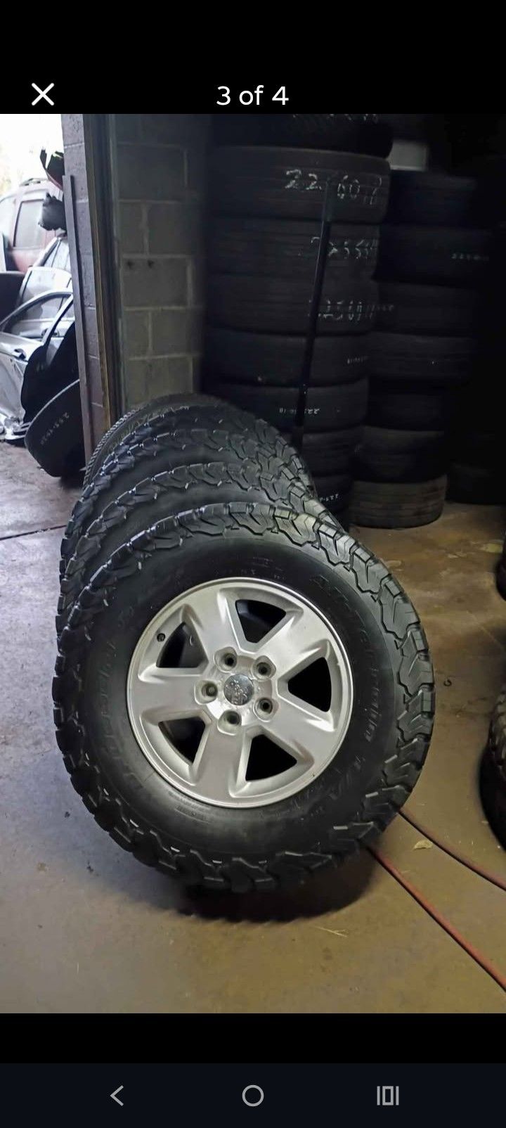 Full Set Of Jeep 17 Inch Rims With Spare Rim