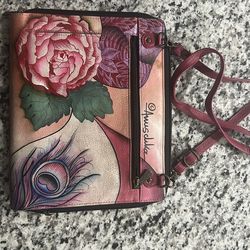Anuschka artisan hand painted leather tablet case