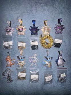 Pokémon pendants and chains