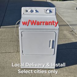 Clean Good Working GE Electric 220v Dryer Local Delivery With Warranty