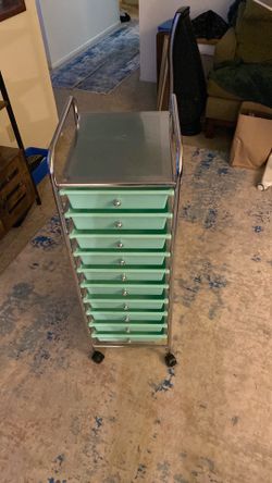 10 drawer rolling cart