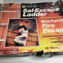 Instant Fire Escape Ladder Saf-Escape Ladder 3 Story 25 Foot Franklin Mfg. 