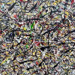 Jackson Pollock Tribute Painting