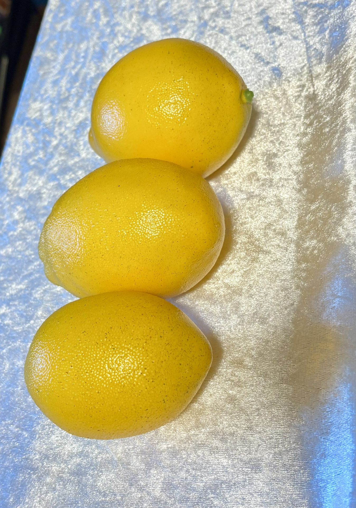 Faux (Fake) Lemons πππ Lot of (3) Fake Fruit, Prop, Decor