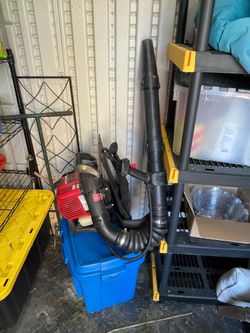 Troy built gas leaf blower back pack