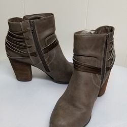 Brown Suede Ankle Booties 9.5M