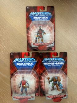 He Man Masters of the Universe 3 figure mini lot