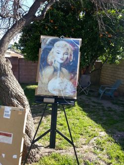 Hollywood style Oil painting Print , B)