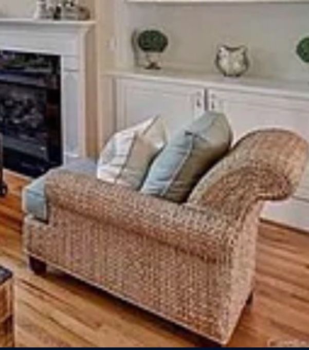 2 Ethan Allen Wicker Chair