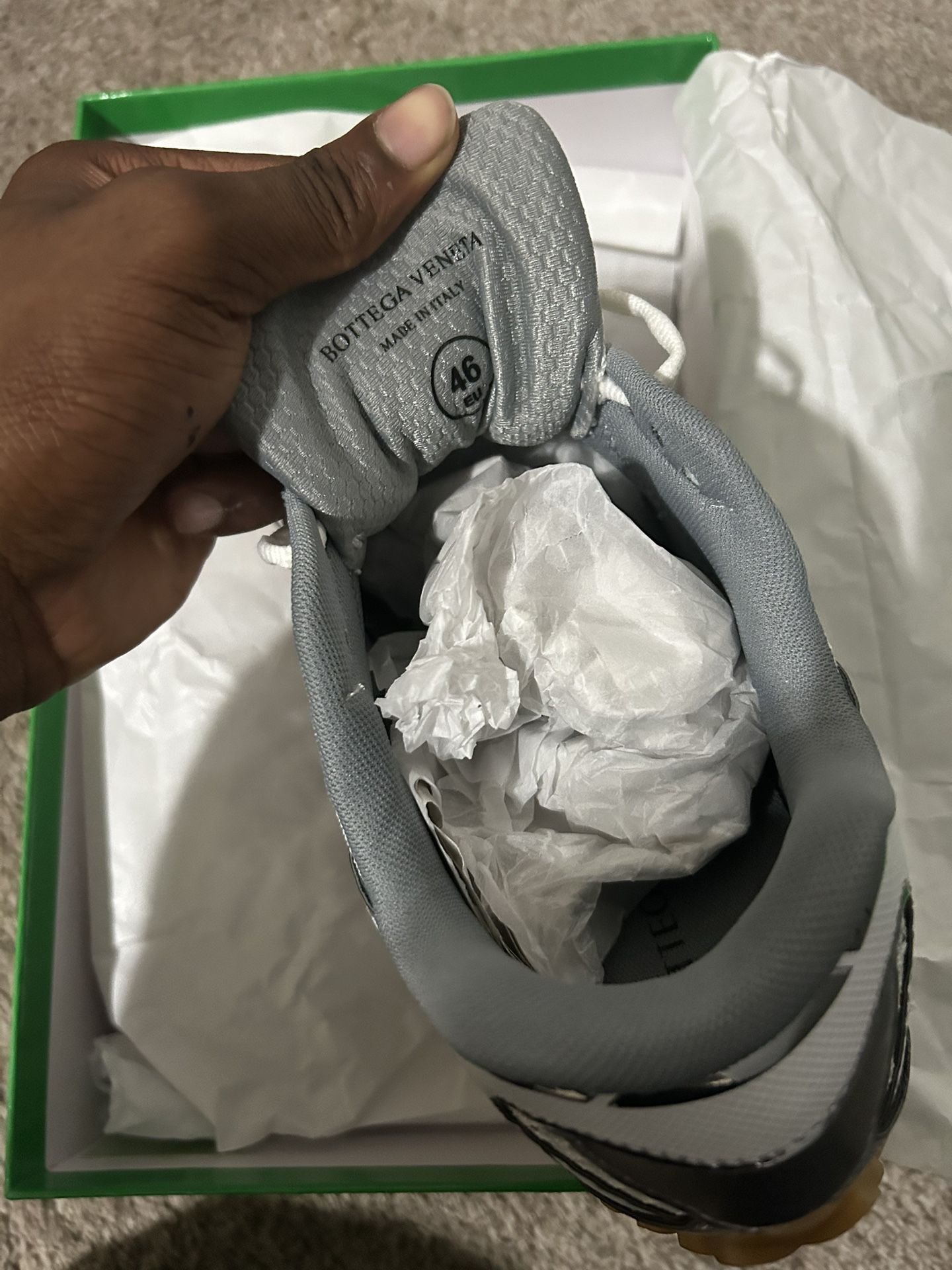 Bottega Veneta Silver/White Colorway