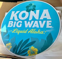 Kona Big Wave Metal Tin Sign