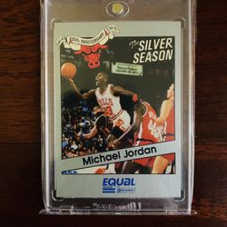 Michael Jordan 1990 Equate Star Basketball Card! Rare Card!