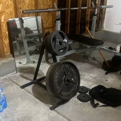 Weights and olympic bar
