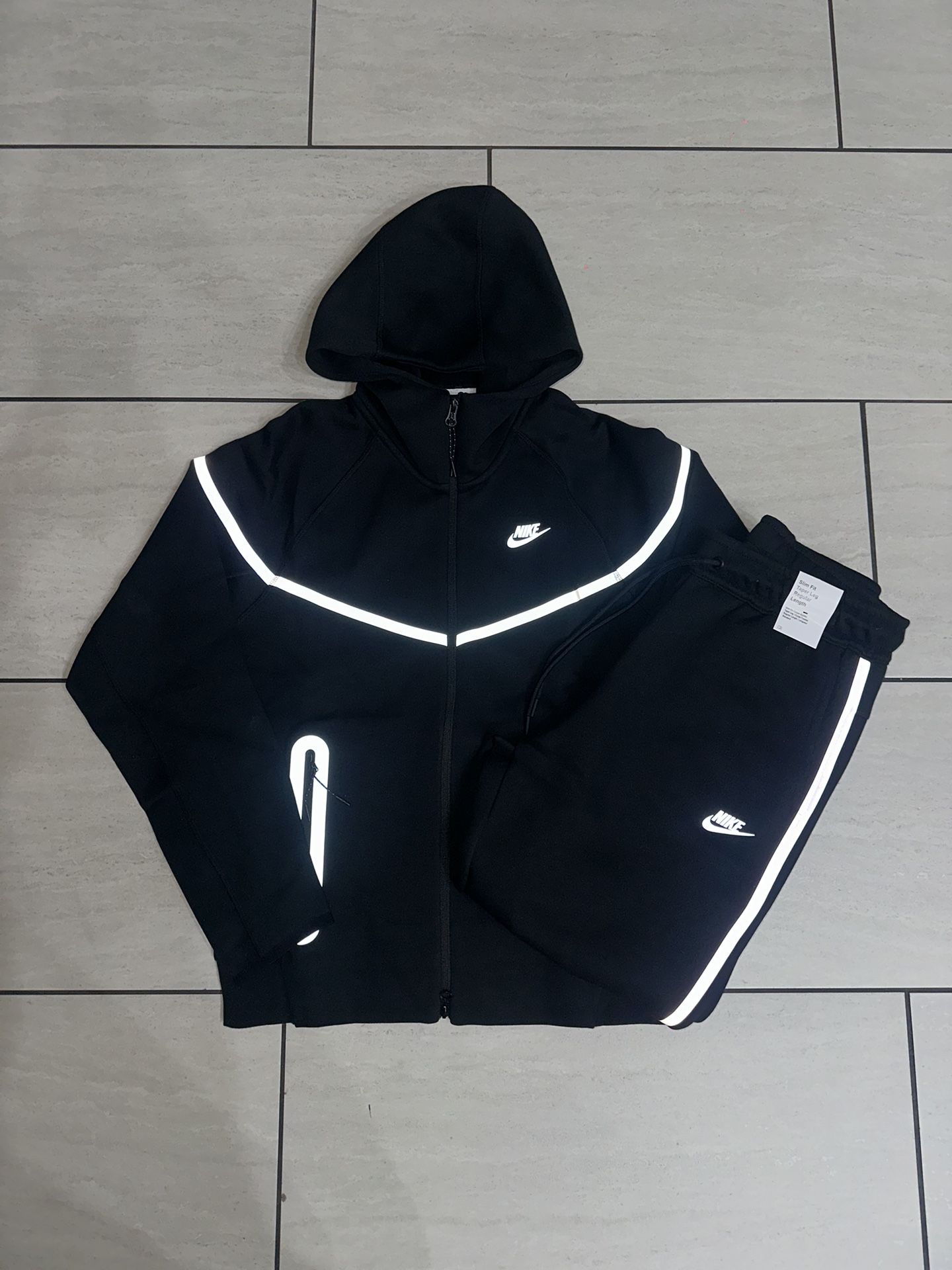 Black Reflective Nike Tech