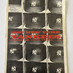 1967 New York Yankees Program