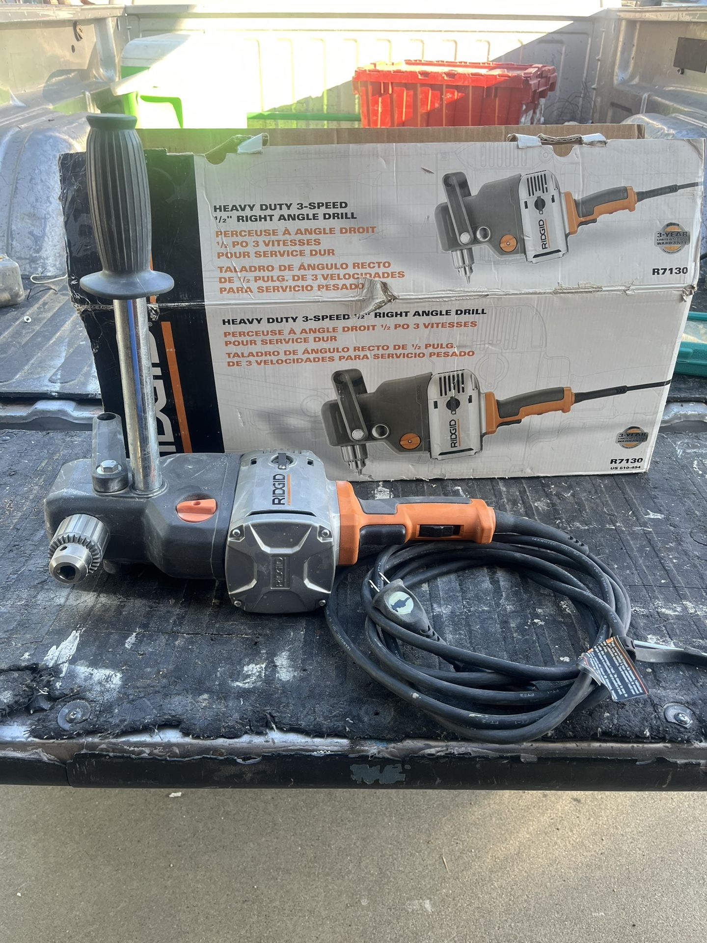 Ridgid R7130 Heavy Duty 1/2” Drill 3 Speed