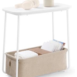 Side table With Storage Bin