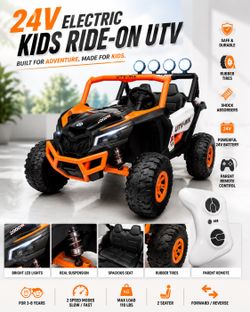 Summer Special 24V Electric Kids UTV w/Rubber Tires