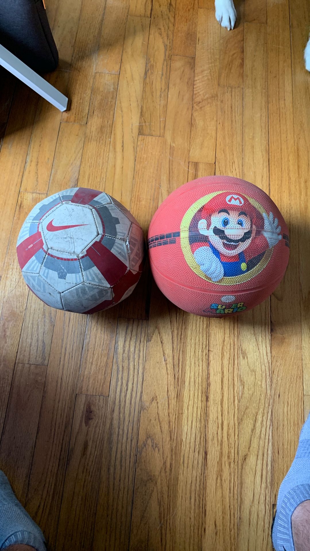 Soccer Ball & Basketball