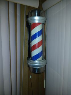 Vintage barber pole