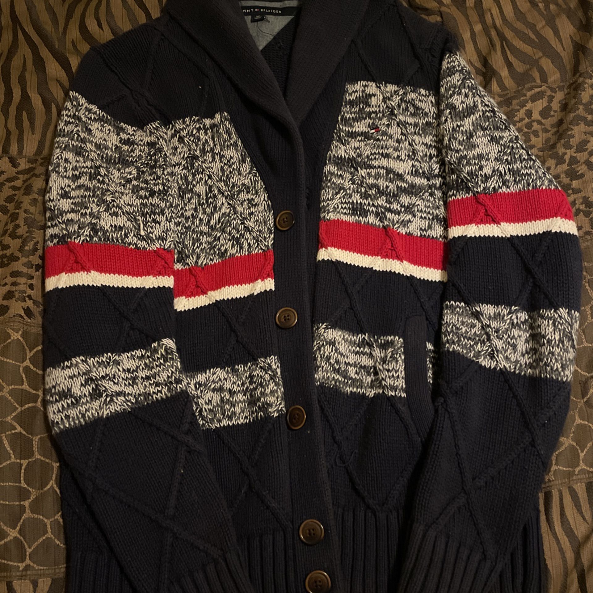 median semester udkast Tommy Hilfiger Cardigan Sweater for Sale in Baton Rouge, LA - OfferUp