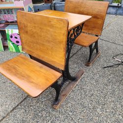Antique School Desk 