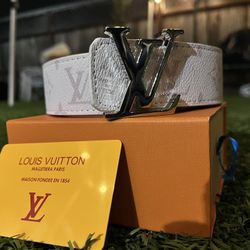 LV Belt White