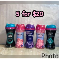 Downy Scent booster 5.0 oz each bottle, 5 for $20 Or $4 Each