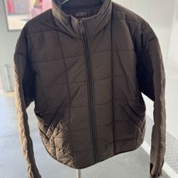 Roxy Women’s Quilted Jacket- Brown 