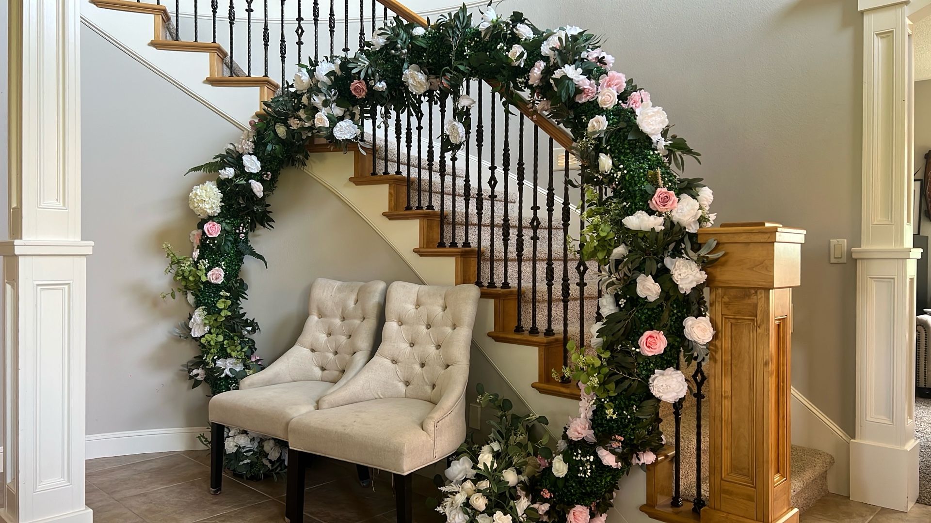 Flower Arch Wedding Party