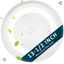 NEW - 13 1/2" Microwave glass turnable plate replacement.