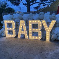 BABY Marquee Letters
