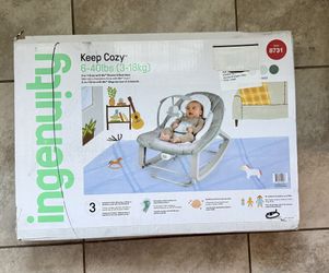 BRAND NEW Ingenuity Bouncer 3 In 1 Keep Cozy Vibrating Baby Bouncer and Rocker - Weaver 