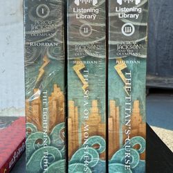 Percy Jackson And The olympians CD Audio books 1-3