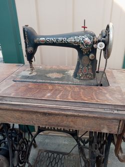 Vintage singer sewing machine