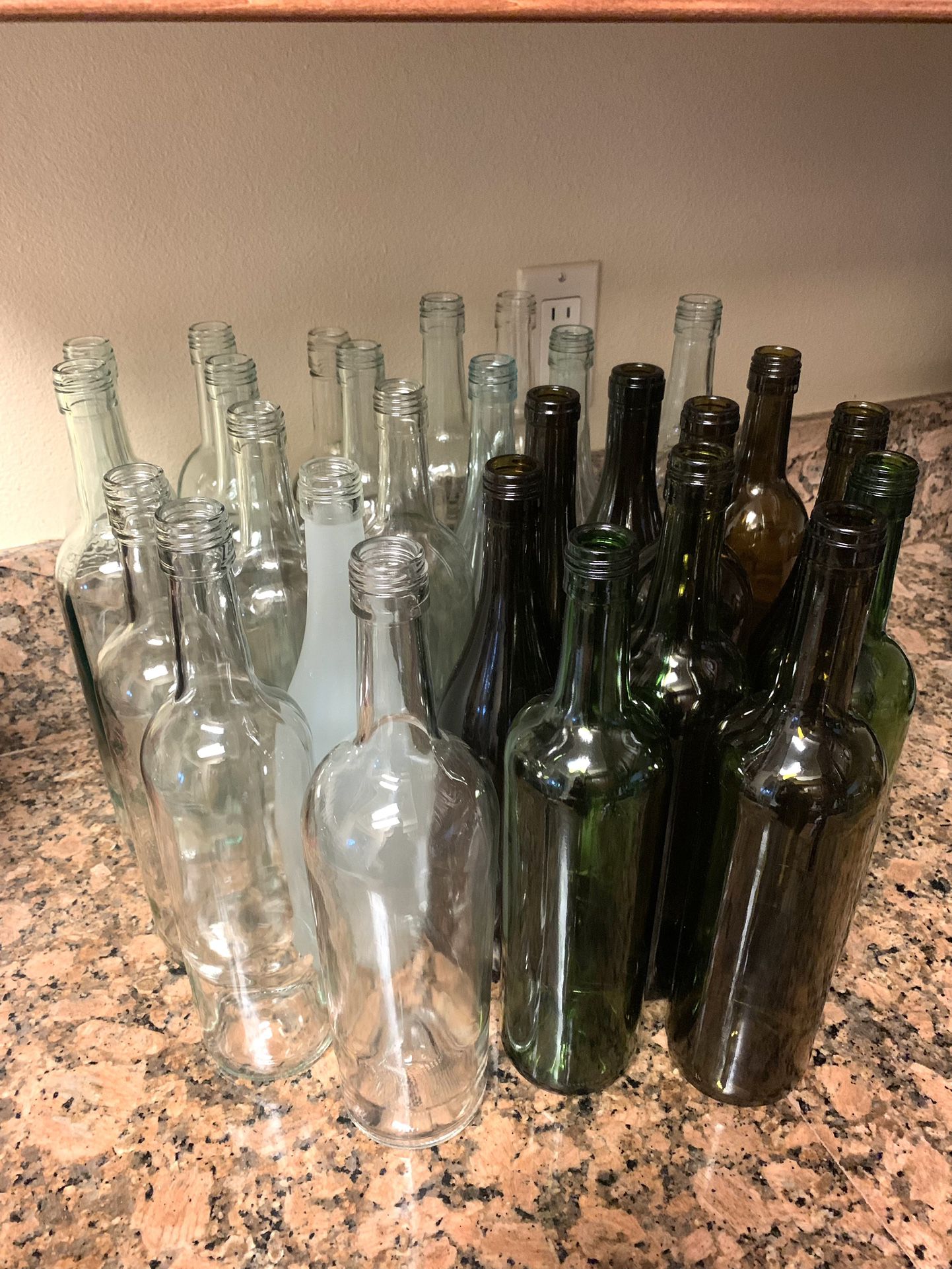 Empty Wine Bottles For DIY Projects 
