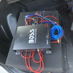 1100 Watt Boss Amplifier & Subwoofer  