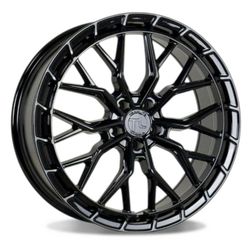 20x8.5 TRAKLITE FLOW TECHNIK124 Gloss Black