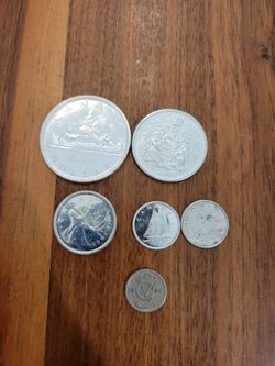 Silver Canadian Coins + Free Silver Coin