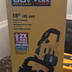 Dewalt Chainsaw 18" With 9ah Flexvt Battery