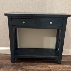 Blue entry table or console