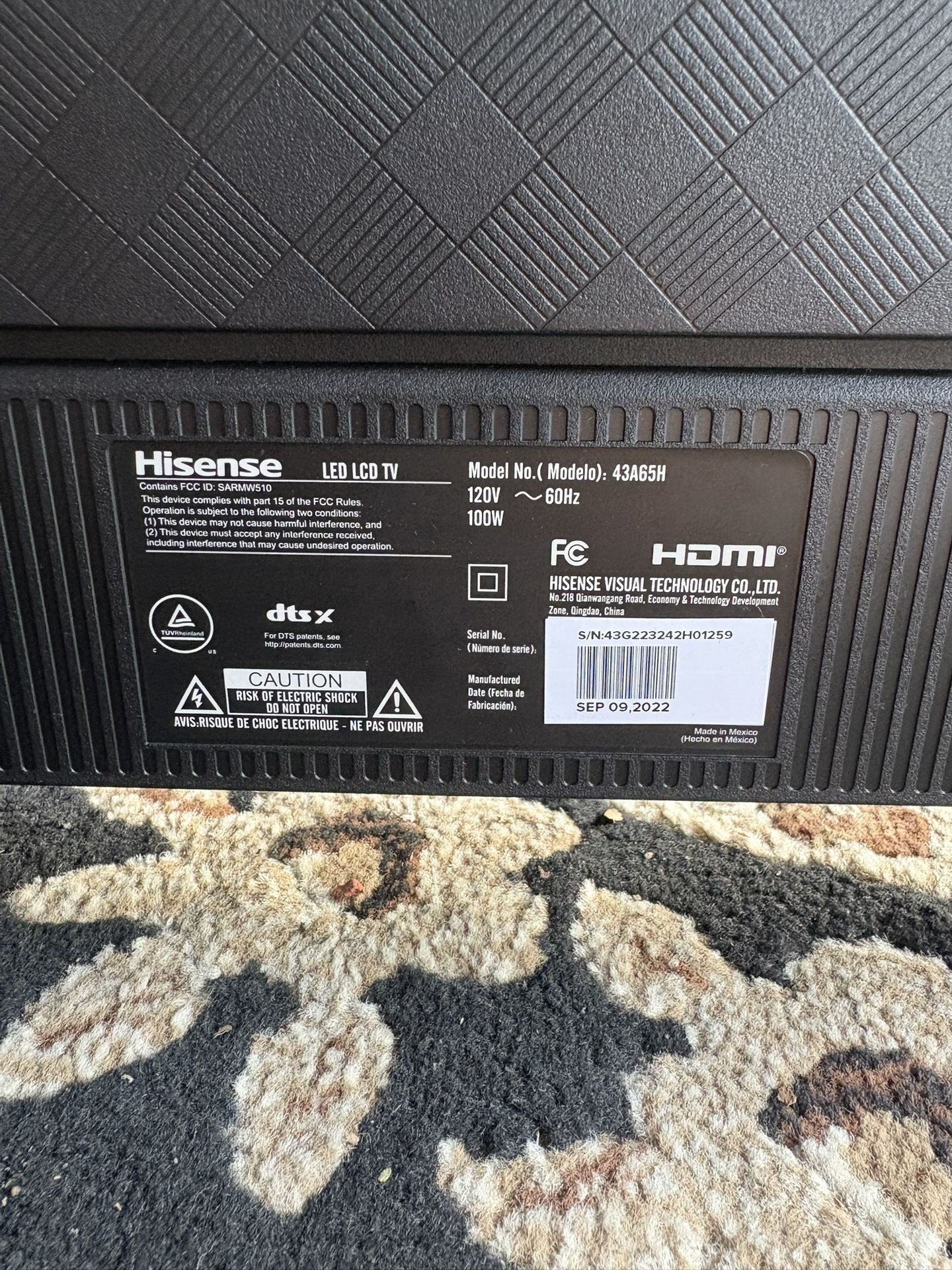 Hisense - 43" Class A4 Series LED Full HD 1080P Google TV