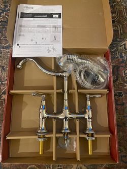 Pfister Courant Bridge Kitchen Faucet Chrome
