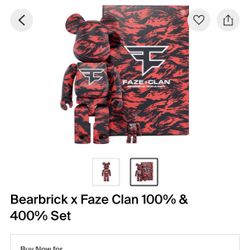Bearbrick X Faze Clan