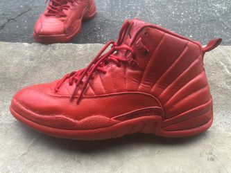 Men’s Jordan Retro 12 OG “Gym Red” Custom Beaters Size 11